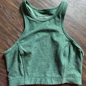 OUTDOOR VOICES EVERGREEN CROP TOP/BRA